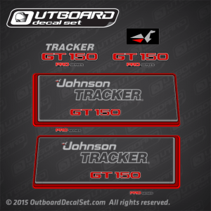 Johnson Tracker GT 150 Pro Series decal set