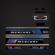 1977 Mercury 150 hp 1500 decal set