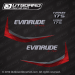 2014 Evinrude 175 E-TEC decal set Graphite Models 0216438, 0216371, 0216369, 0216434, 0216422, 0215558, 0215774