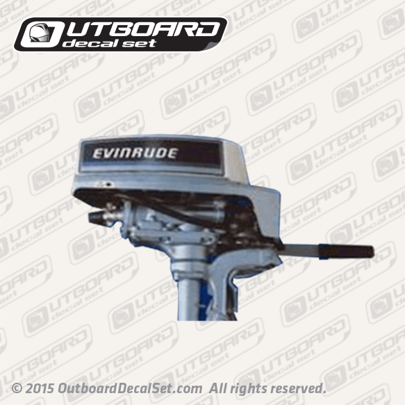 1984 Evinrude 2 hp decal set 0282359, 0282541