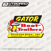 Gator Trailers Peterson Bros. Inc decal set 4 x 2.5