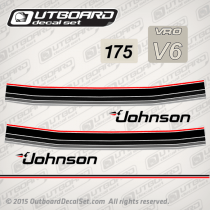 1985 Johnson 175 hp VRO V6 decal set 0393951, 0332163, 0329960, 0397153
