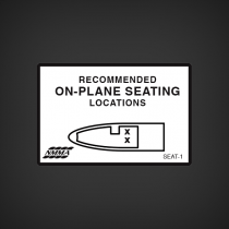 NMMA On-Plane Seating Seat-1 Decal