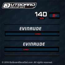 1987-1988 Evinrude 140 hp decal set (Outboards)