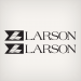 Early 90's Larson logo decal set