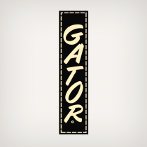 Gator Trailer Decal (forward winch station/rear frame) Black Background