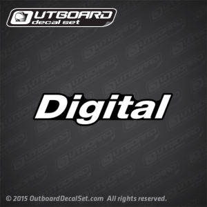 1999-2004 Mercury Digital rear decal 37-859263-42