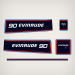 1981 Evinrude 90 hp decal set 0281819