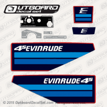 1982 Evinrude 4.5 hp decal set 0281856, 0281723