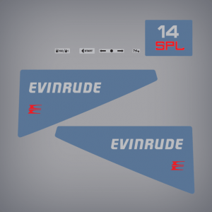 1988-1989 Evinrude 14 Hp SPL Decal Set 0283514