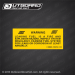 1990 NMMA No. 200 Warning Leaking Fuel decal