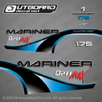 1999 2000 Mariner optimax 175 hp decal set (Outboards)