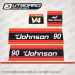 1981 Johnson outboard 90 hp decal set 0391207