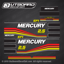 1993 1994 1995 1996 1997 Mercury Racing 2.5 Offshore EFI decal set 