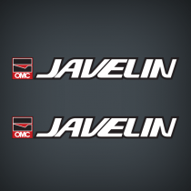 OMC Javelin Boat decal sets
