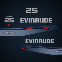 1996-1997 Evinrude 25 hp decal set 0284886