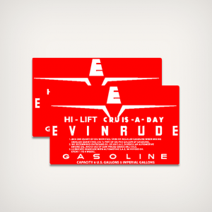 1959 Evinrude HI-LIFT Cruis A Day Tank decal