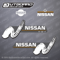 2000 2001 2002 2003 2004 Nissan 6 hp decal set (Outboards)