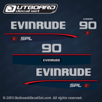 1997 1998 Evinrude 90 hp decal set 0284943 (Outboards)