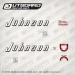 1957 Johnson 35 hp decal set RD-19 RDL-19