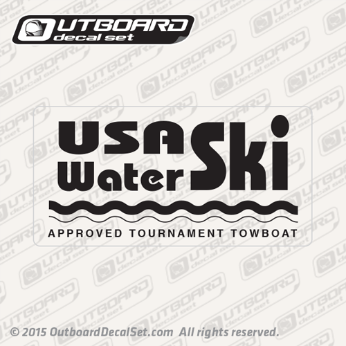 USA Water Ski - Approved Tournament Towboat Decal