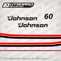 1983 Johnson 60 hp decal set 0393257, 0392735