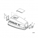 1975 Evinrude 50 hp motor cover 0279789, 0279751 diagram 279801