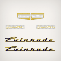 1957 Evinrude 10 hp Sportwin decal set 10014, 10015
