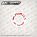 Boston Whaler "No Smoking" fuel escape decal (Fuel tank vent)