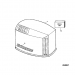 1991-1993 Evinrude 150 hp 0284083, 0284087, 0284085, 0284070 engine cover diagram 434267