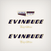 1956 Evinrude 30 hp BigTwin decal set 25022-25023-277545-277546