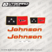 1962 1963 Johnson 28 hp decal set 0385216