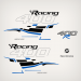 2006-2017 Mercury Racing 400R Verado 4 Stroke Decal Set White Models