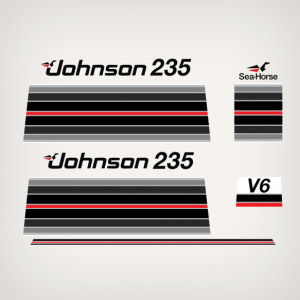 1982 Johnson 235 hp V6 decal set 0392393