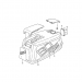 1983-1984 Suzuki 60 Hp Oil Injection engine cover 61402-95830-02M