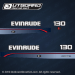 1995 1996 1997 Evinrude 130 hp 0284877 decal set (Outboards)