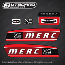 Mercury Racing Retro XS Power decal set