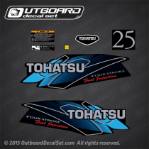 2010 Tohatsu 25 hp Four Stroke Fuel Injection decal set 3AD-87801-0  3ACQ67645-2 