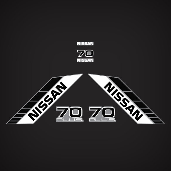 1992-1996 Nissan 70 Hp NS70B Decal Set 