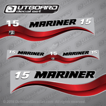2003-2004 Mariner 15 hp Decal set Red 808546A03*