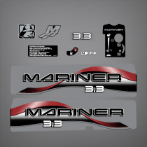 1996 1997 1998 Mariner 3.3 hp 2 stroke decal set 822783A97
