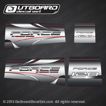 1998-1999 Force 120 hp decal set