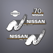 2000-2004 Nissan 70 hp P.L.U.S. Decal