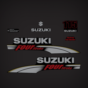 2010-2012 Suzuki 115 Hp Fourstroke  EFI Decal Set