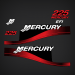 New- 1999-2004 Mercury 225 hp EFI long decal set 824105A02