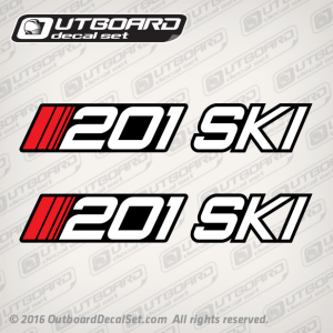 1991-1997 Stratos 201 Ski decal set