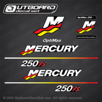 2003-2006 MERCURY RACING 250XS OPTIMAX DECAL SET 841170A03