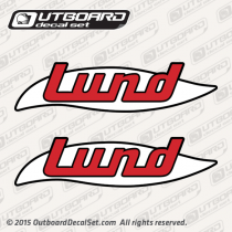 1970 1971 1972 1973 1974 1975 1976 1977 1978 and 1979 Lund Vintage Decal Set