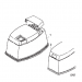 2001-2006 Mariner 40 hp Marathon top cowl cover 853778A3, 853778A4, 853778A13, 853778A14, 853778A7, 853778A8, 853778A11, 853778A12 diagram 5767