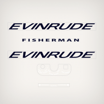 1961 Evinrude 5.5 hp Fisherman decal set 5522, 5523